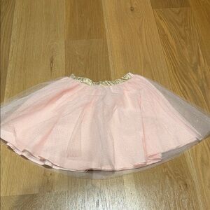 NEW Janie and Jack Pink and Gold Tulle Skirt